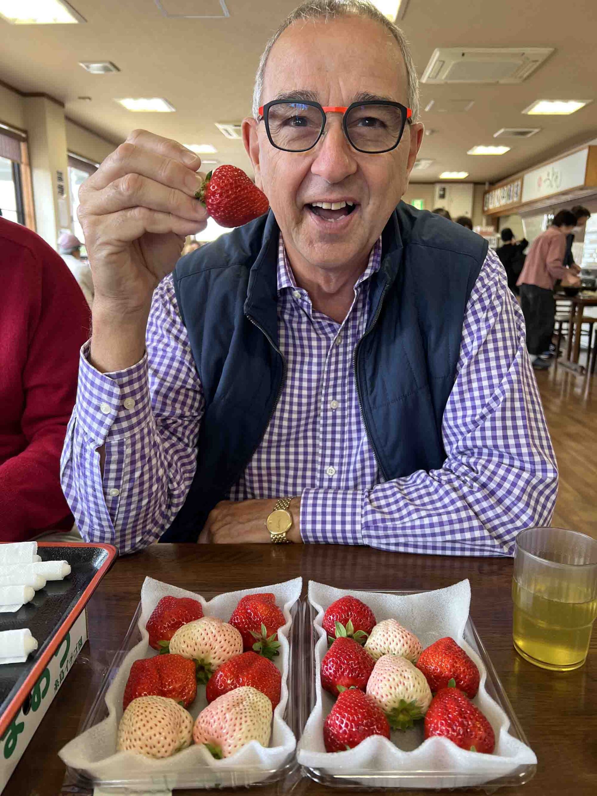 David with strauberries