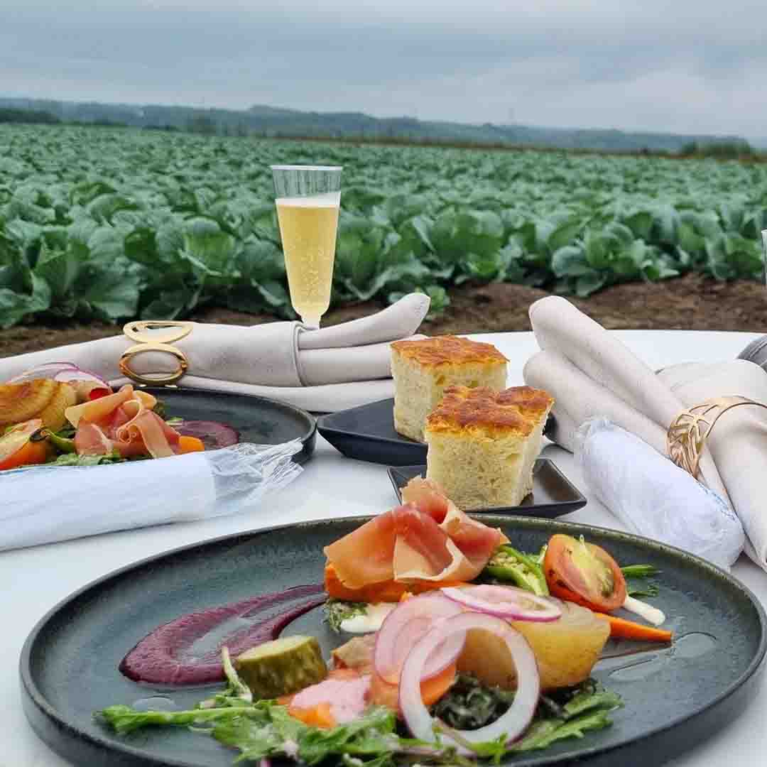 Farm lunch in Tokachi