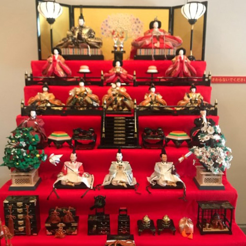 Hina Matsuri Doll complete set 5 tiers small straightened 500 x 500