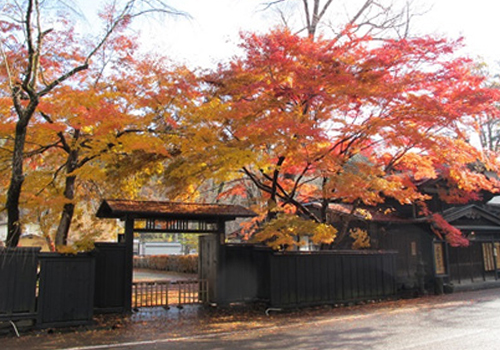 Kakunodate, a city in Akita Prefecture in Tohoku, the Northern region of Japan's Honshu Island in autumn
