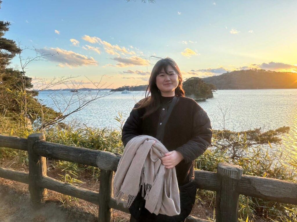 Kasumi Hirose who is an operations staff of Japan Tour Management.