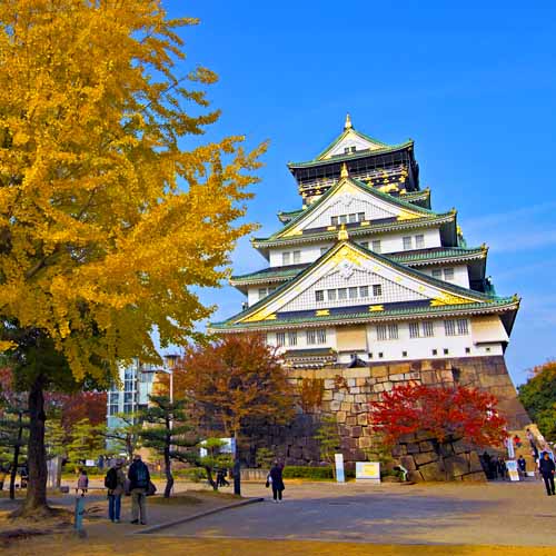 Osaka Castle in Autumn