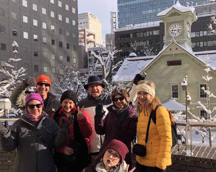 Sapporo in snow with GWS 20 guests 500 x 400 1