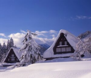 Winter- Thatched village houses