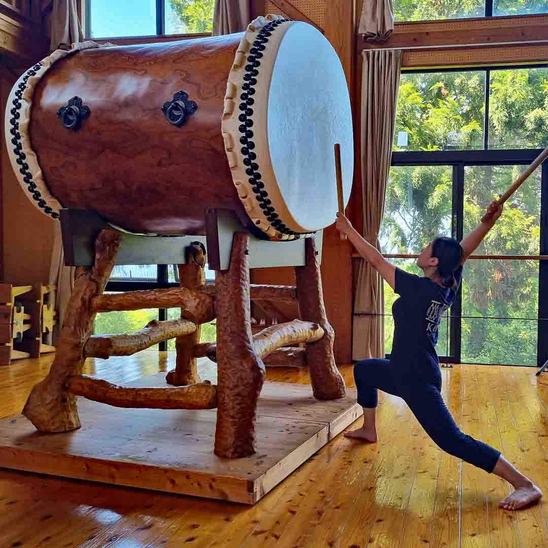 Tatakokan Taiko drum workshop on Sado Island Niigata